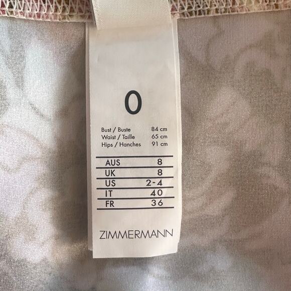 Zimmermann Side Tie Bikini Bottom in Golden Floral Multicolor - Picture 8 of 10